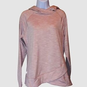 EUC Kyodan Large Hooded Sweatshirt Curved Decorative Hem Large